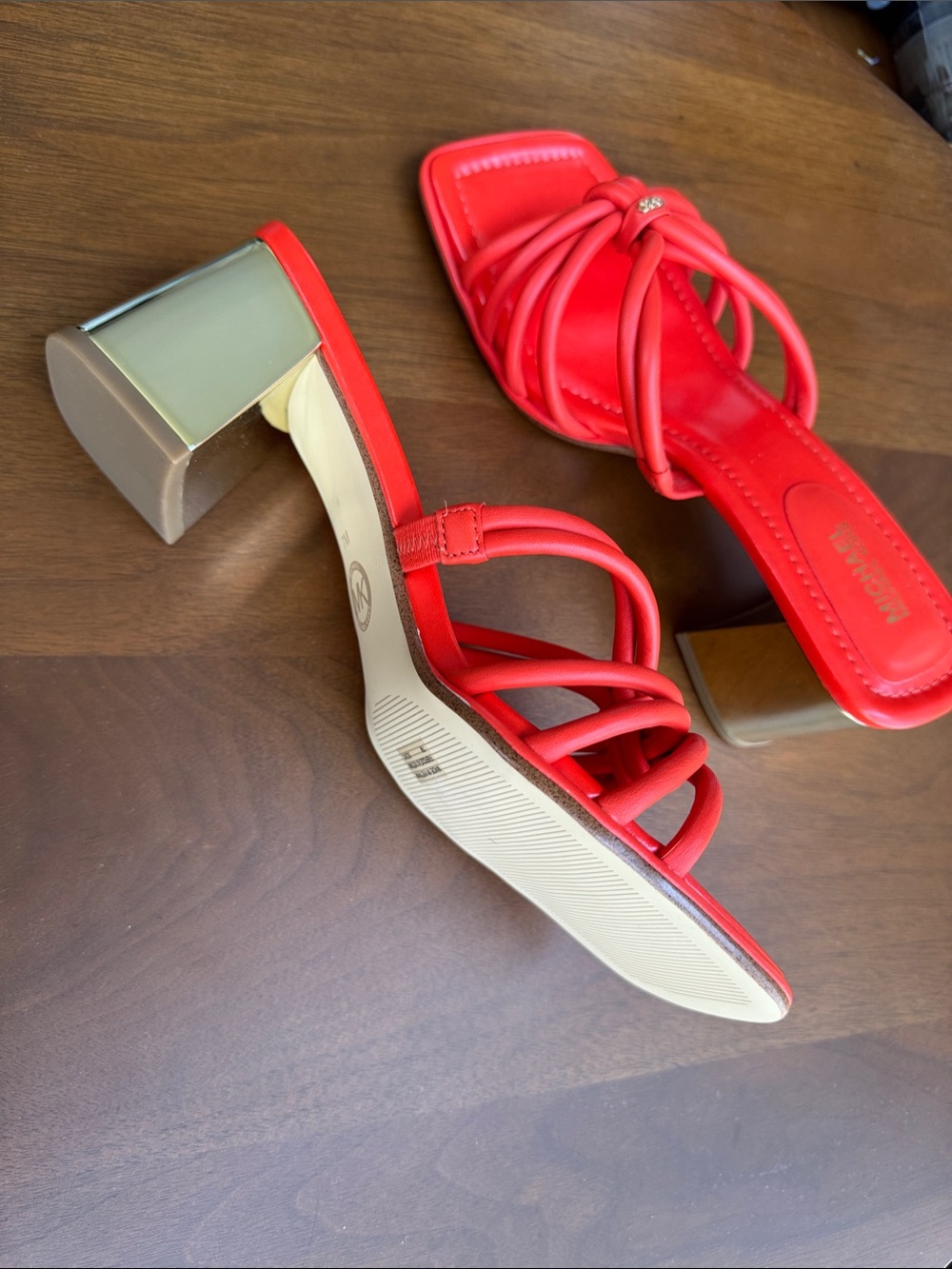 Michael Kors Coral Strappy Block Heel Sandals